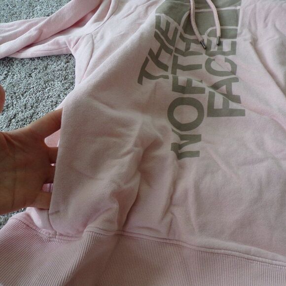 Northface Logo pink hoodie M - Picture 5 of 7